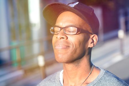 Man Receiving Vitamin D Through Sunlight